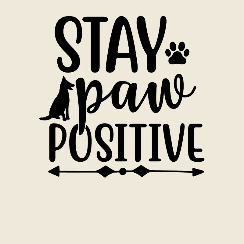Restez positif patte