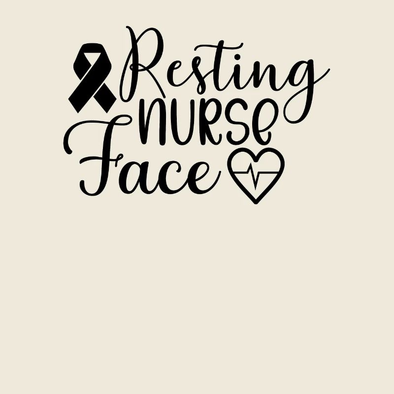 Visage de l’infirmière au repos