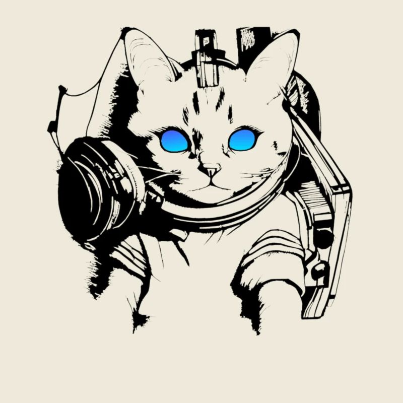 DJ Cat Blue Eyes