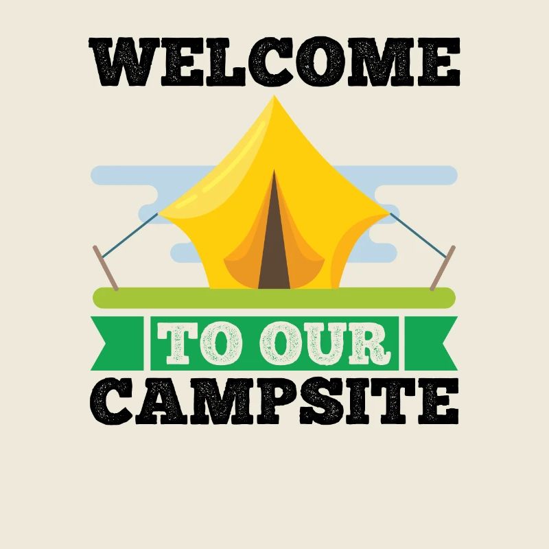 Camping Camper Nature drôle de dicton