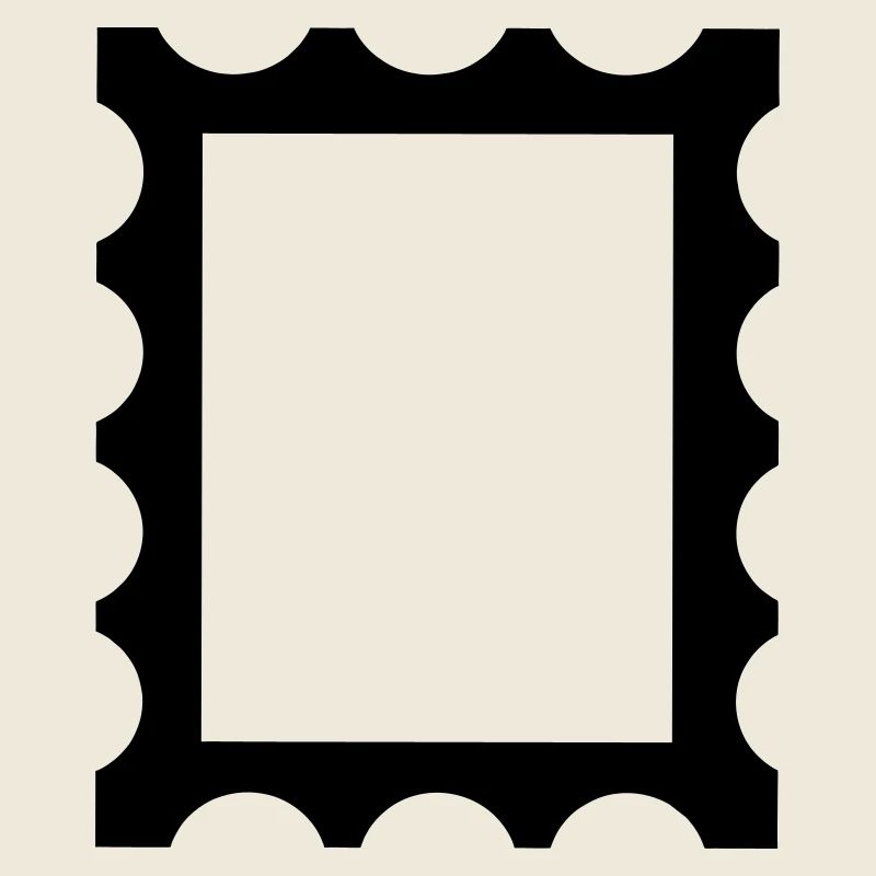 Stamp contour frame
