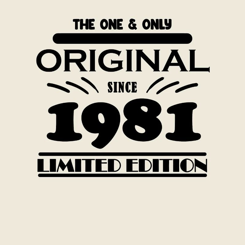 1981 - Année de construction 1981 - Naissance 1981