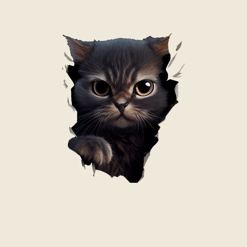 Cat Cute Kitten Cracked Cat Lovers Cats