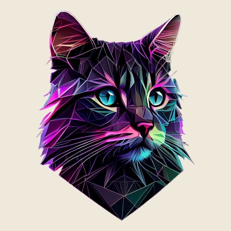 Katze Katzen Kätzchen Polygon Katze