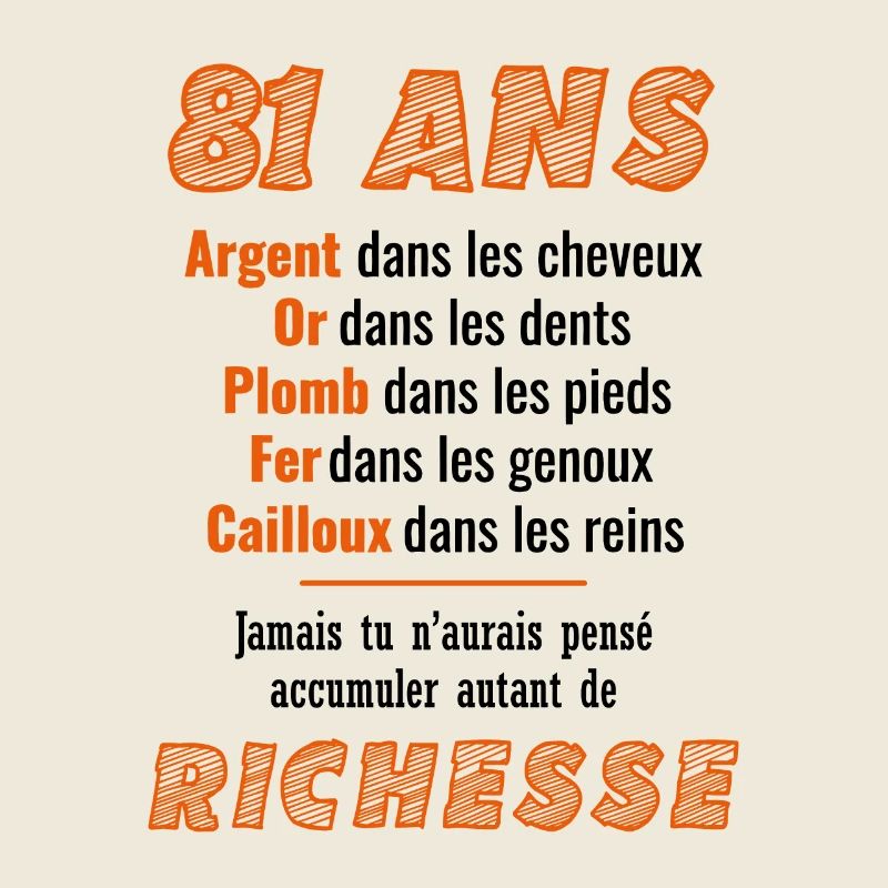 81 Ans Anniversaire Drôle Idée Cadeau