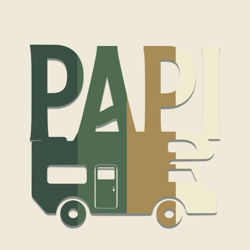 PAPI en Camping-car camouflage chasse et pêche