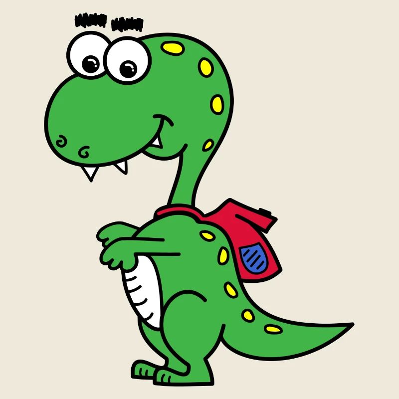 T-Rex with backpack