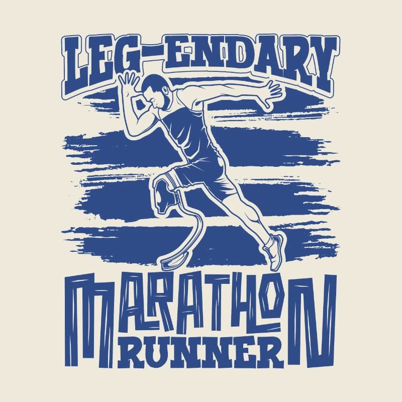 Legendärer Marathonläufer - Beinprothese