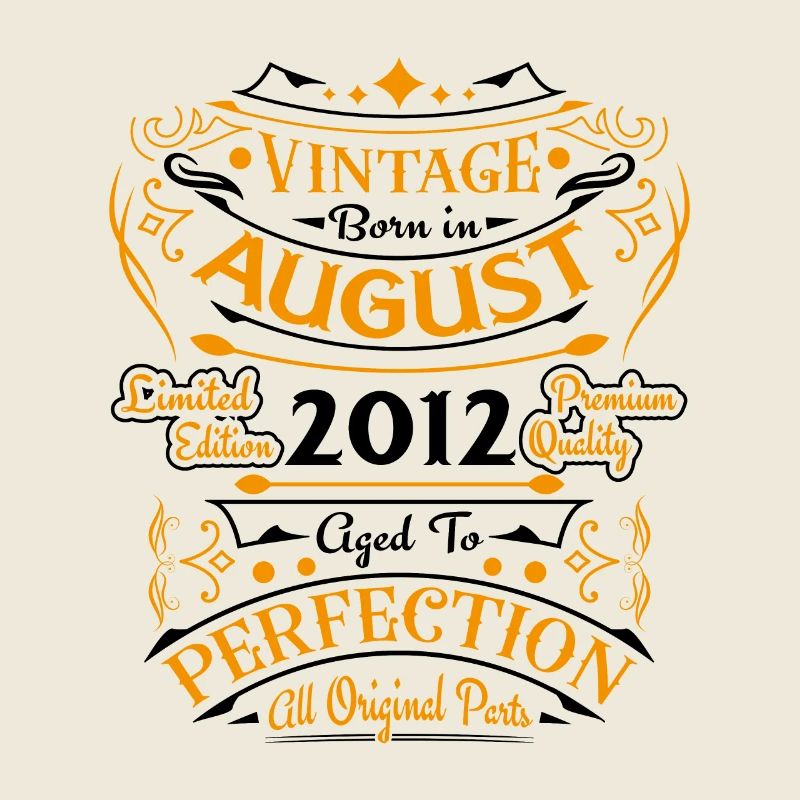 August 2012 Jubiläum 2012 Geburtstagsgeschenk