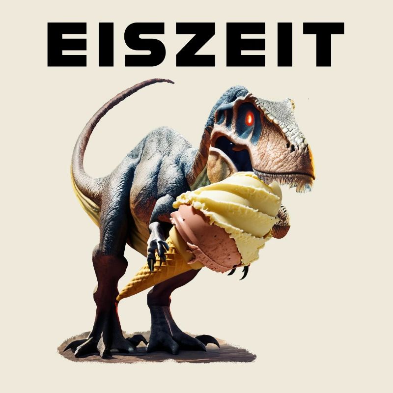 Eiszeit mit Dinosaurier