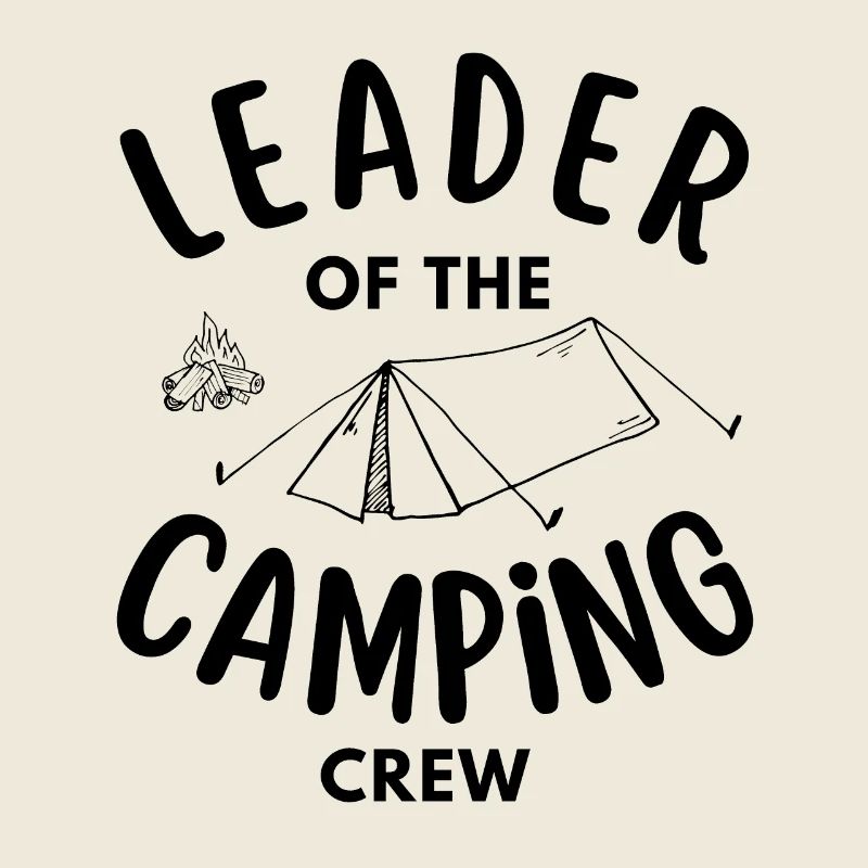 Chef de l’équipe de camping drôle