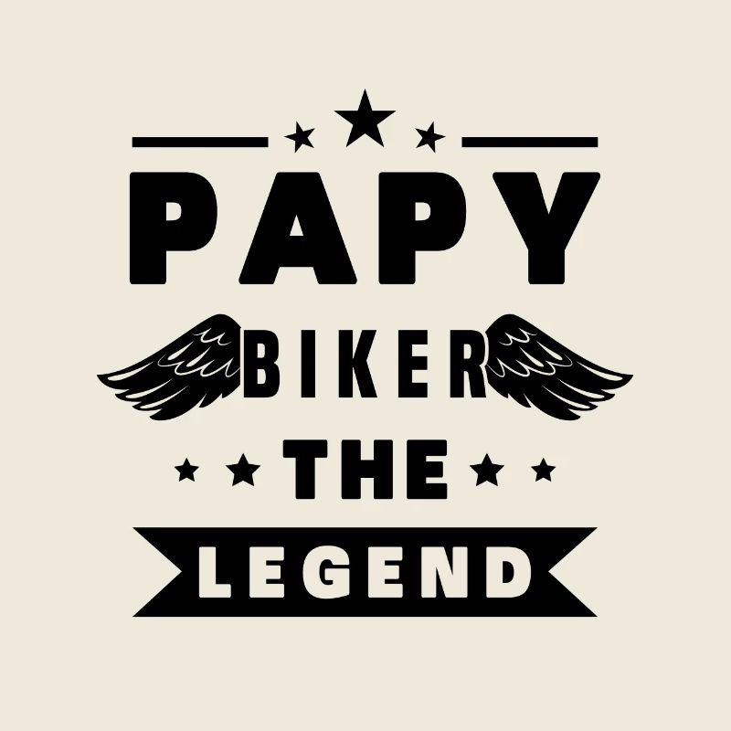 Papy biker motard cadeau drôle moto papi