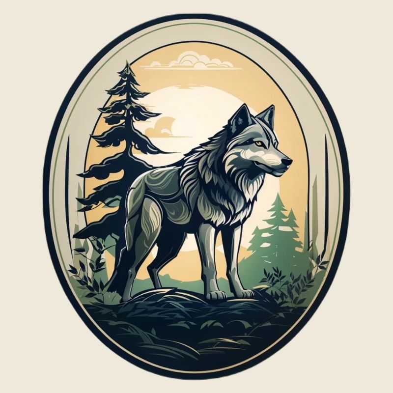 Waldbewohner Wolf