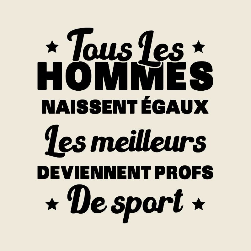 Les meilleurs hommes deviennent profs de sport