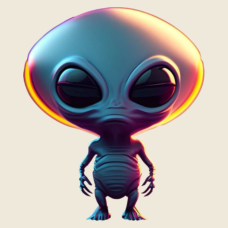 Joyeux Halloween mignon extraterrestre effrayant drôle effrayant