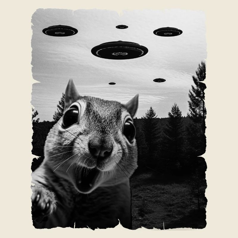Écureuil Alien Invasion Uap Weirdcore