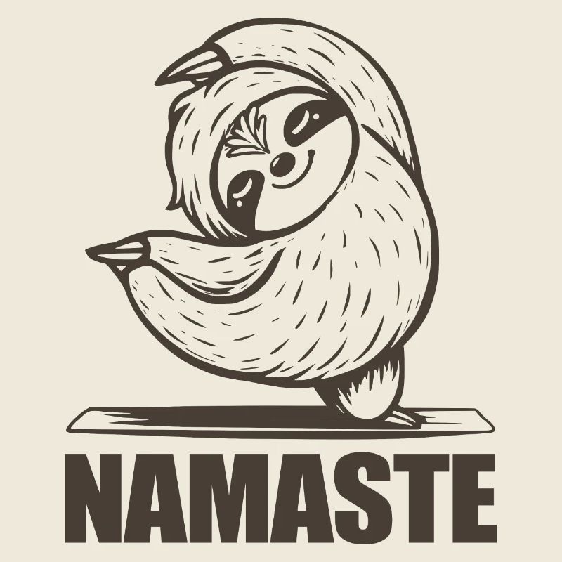 Faultier Namaste