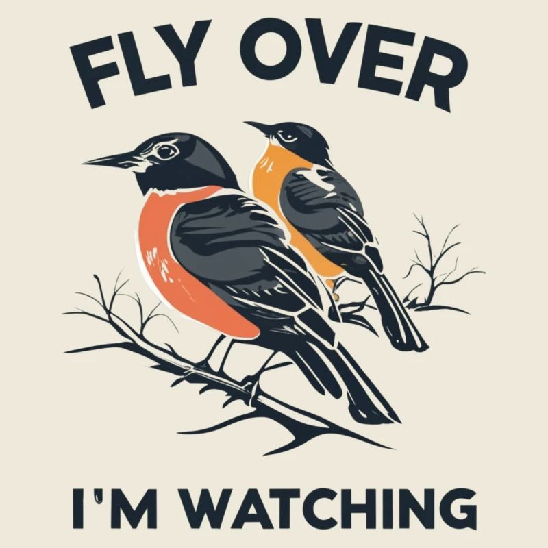 "Fly, I'm looking" slogan