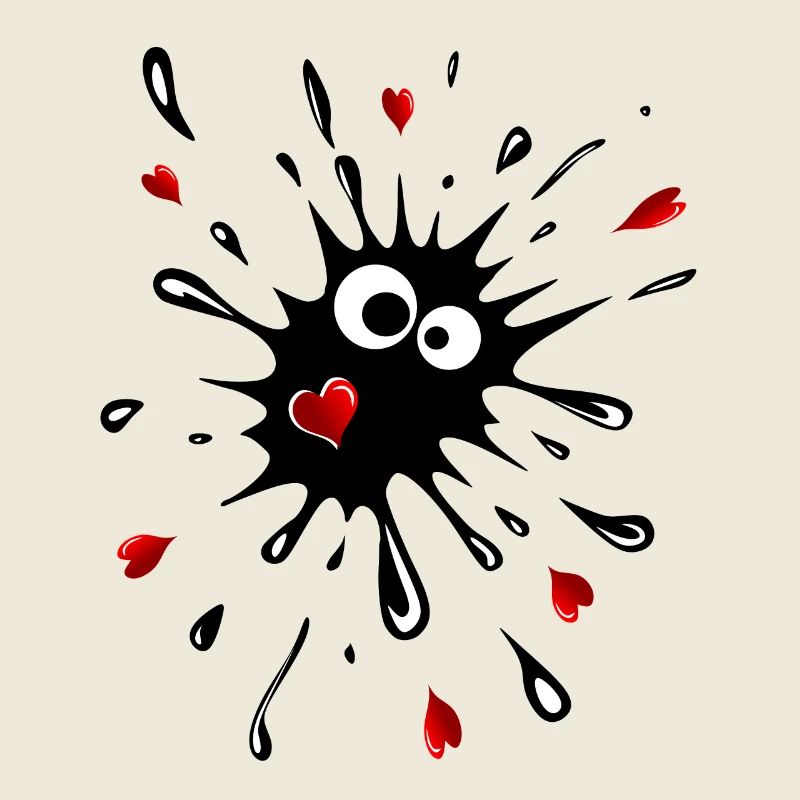 Blobs with hearts