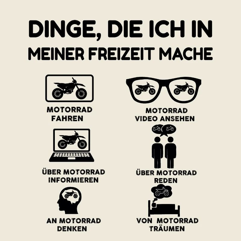 Dinge, die ich in meiner Freizeit mache Motorrad
