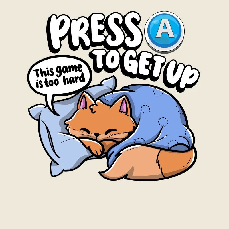 Press A To Stand Up Sleepy Kitten Funny