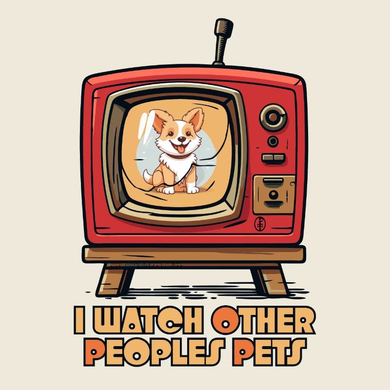 Je regarde les animaux de compagnie des autres à la télévision