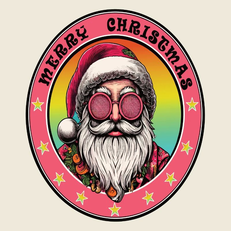Weihnachtsmann-Hippie