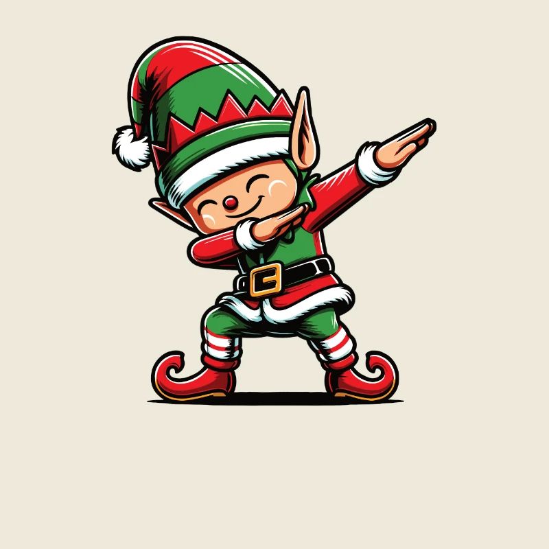 Dabbing Noël Elfe Dab Noël