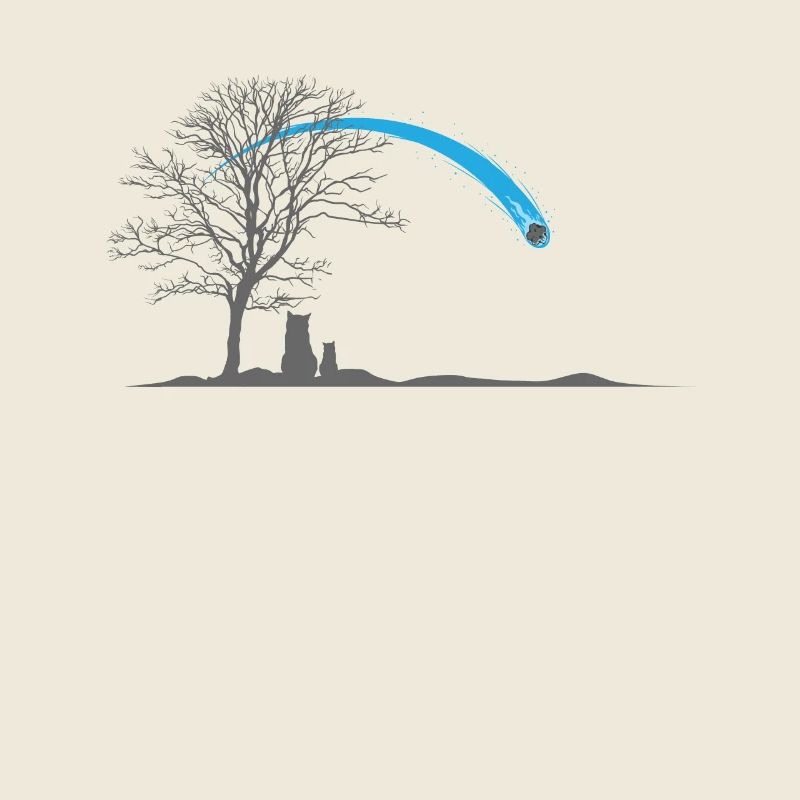 Sternschnuppe am dunklen Himmel