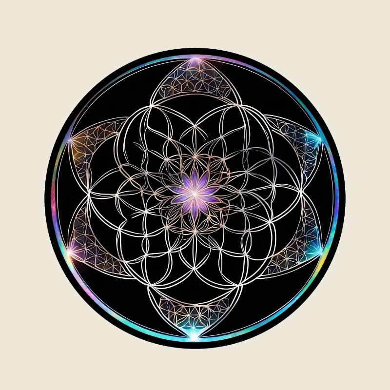Blume des Lebens Farbige Geometrie Kreis