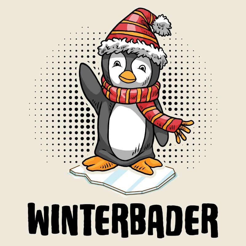 Winterbader Pinguin Eisbader Eisbad