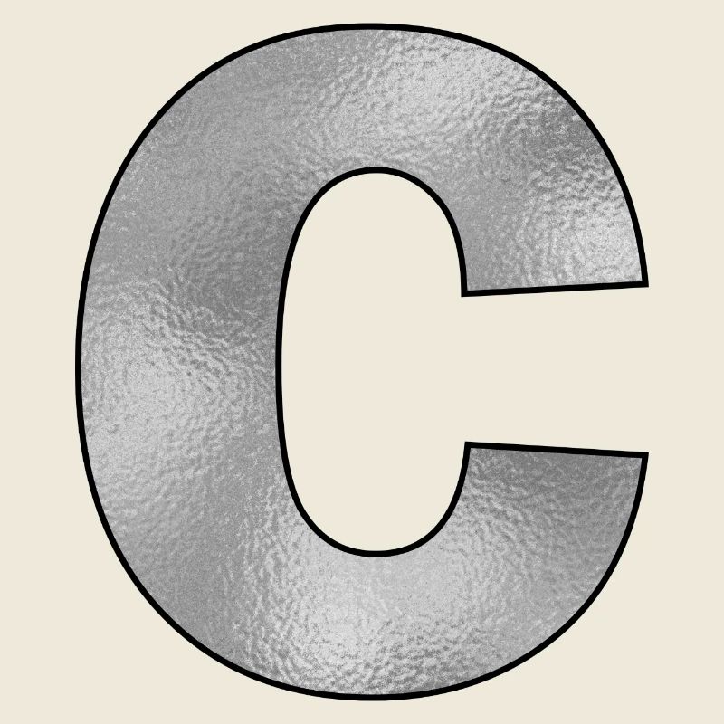 Buchstabe C Silber