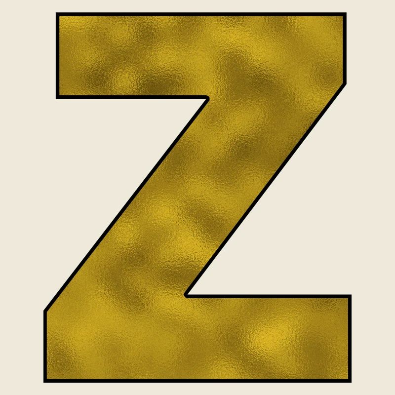 Lettre Z Or