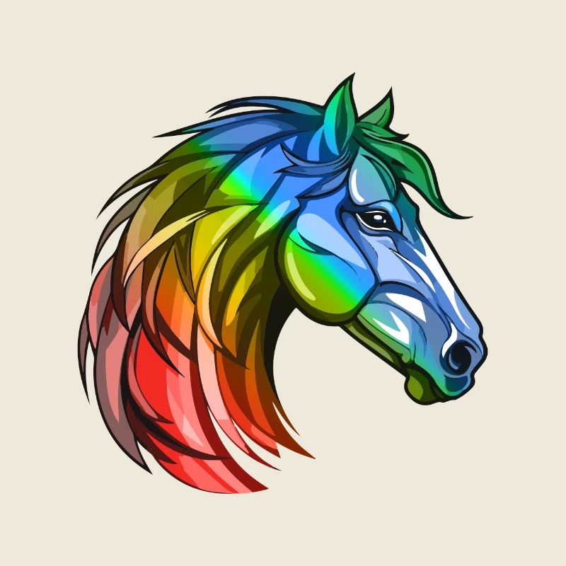 Pferd Kopf Bunt