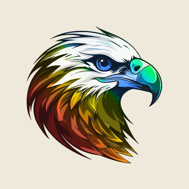 Eagle Head Colorful