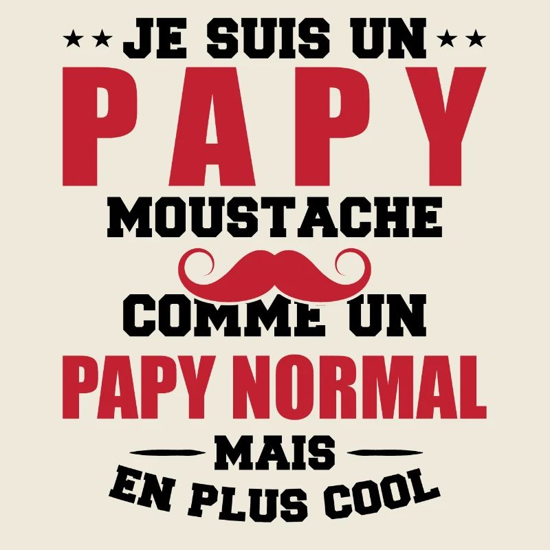 Un papy moustache comme un papy normal