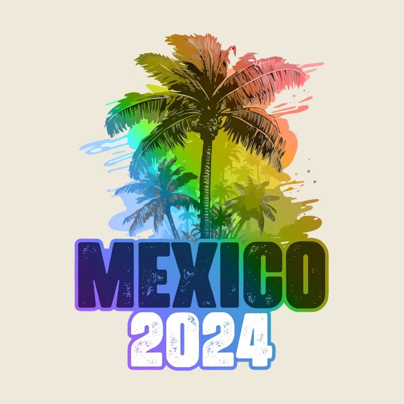 Mexiko 2024 Urlaub Palmen Bunt
