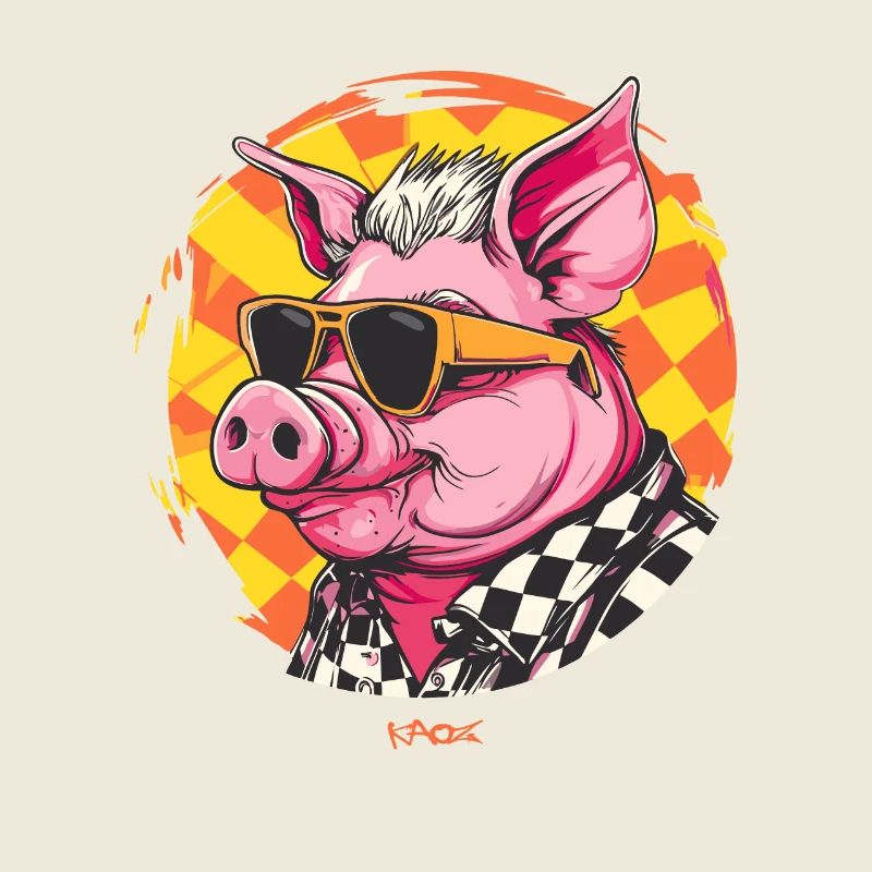 Lunettes de soleil cool Pig