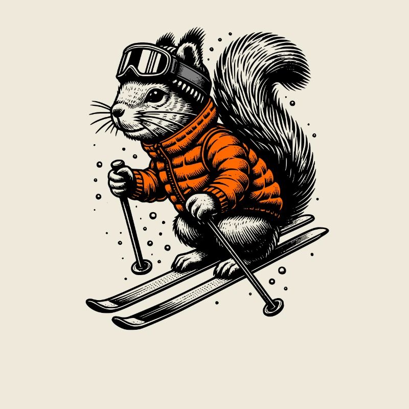 Skiing Squirrel