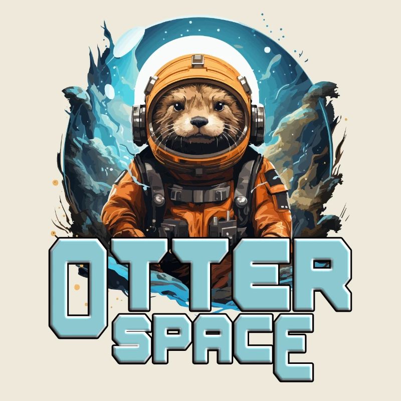 Otter Space! witziges Otter Weltraum
