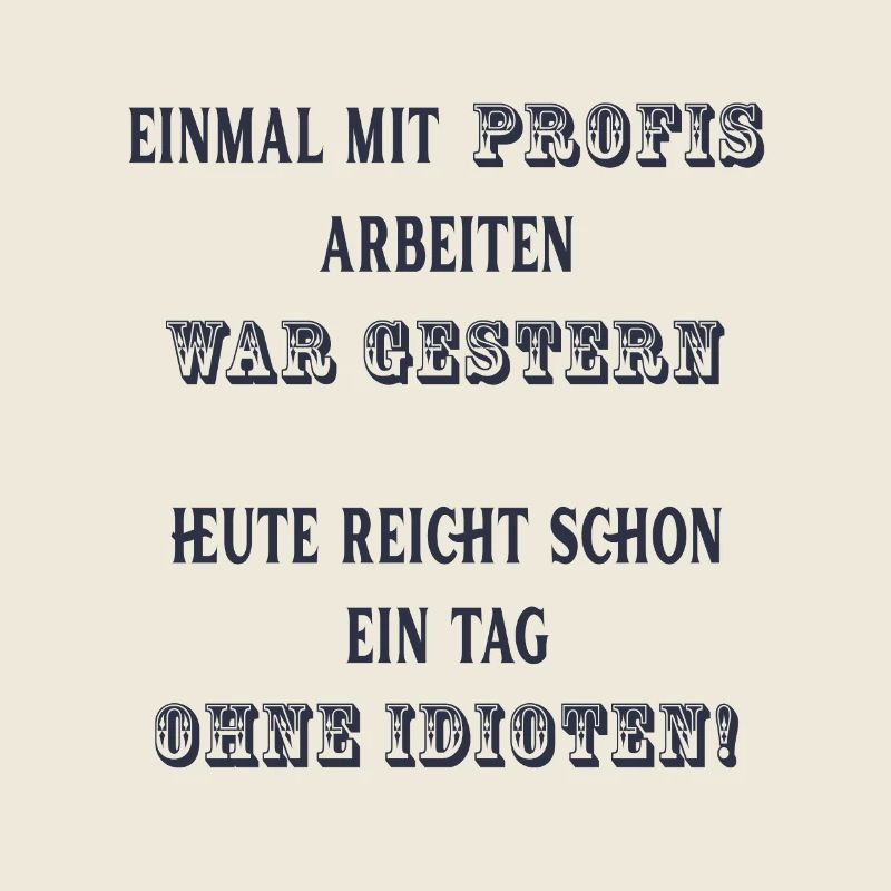 Einmal mit Profis arbeiten war gestern.