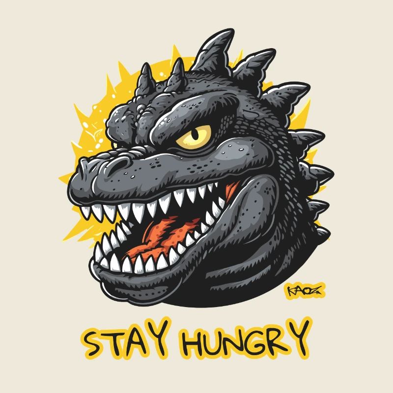 Bleib hungrig! Riesige Dino Echse