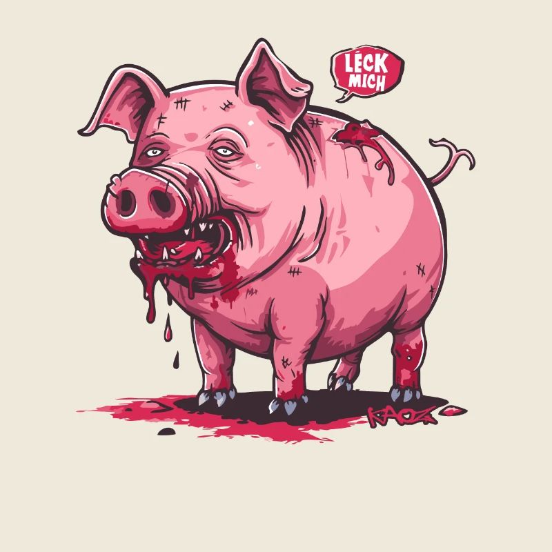 Lèche-moi, cochon zombie détruit