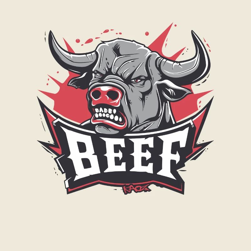 Wütende Kuh oder Stier: Streit