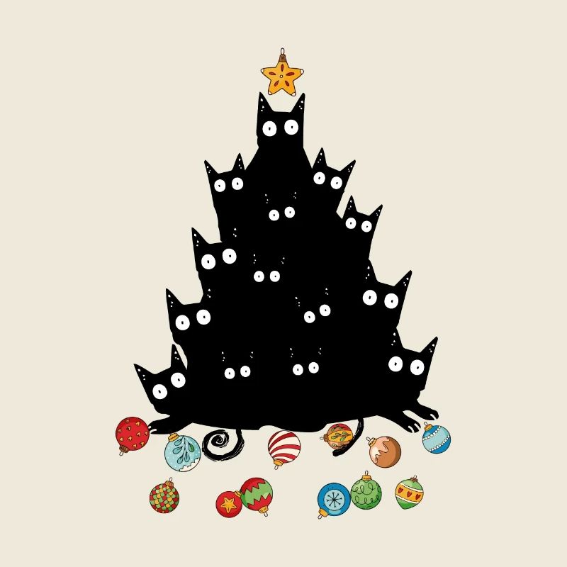 Arbre à chat Noël