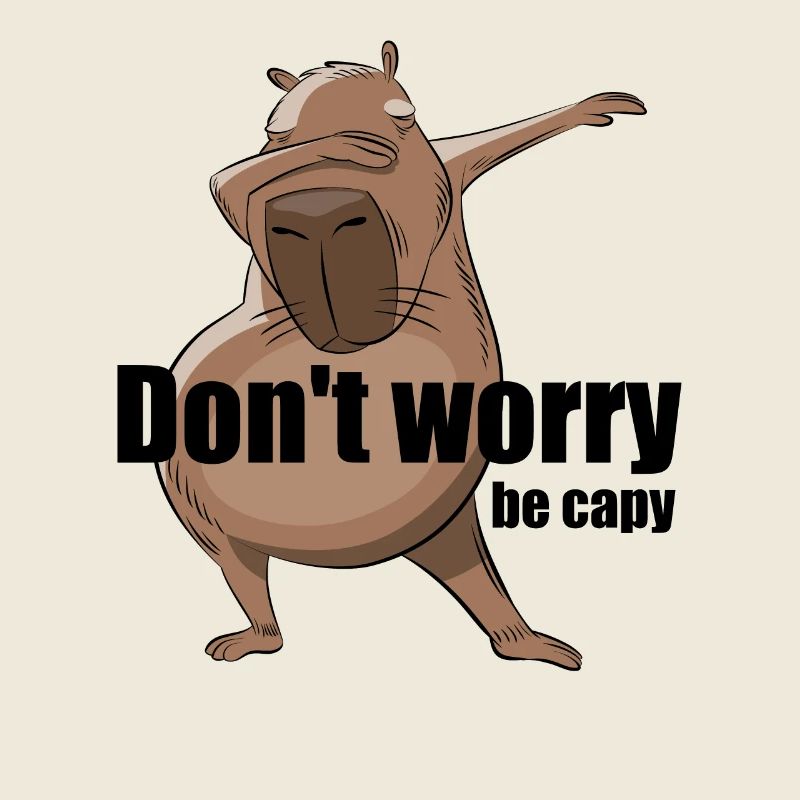Don't worry be Capy - Capybara dabbing