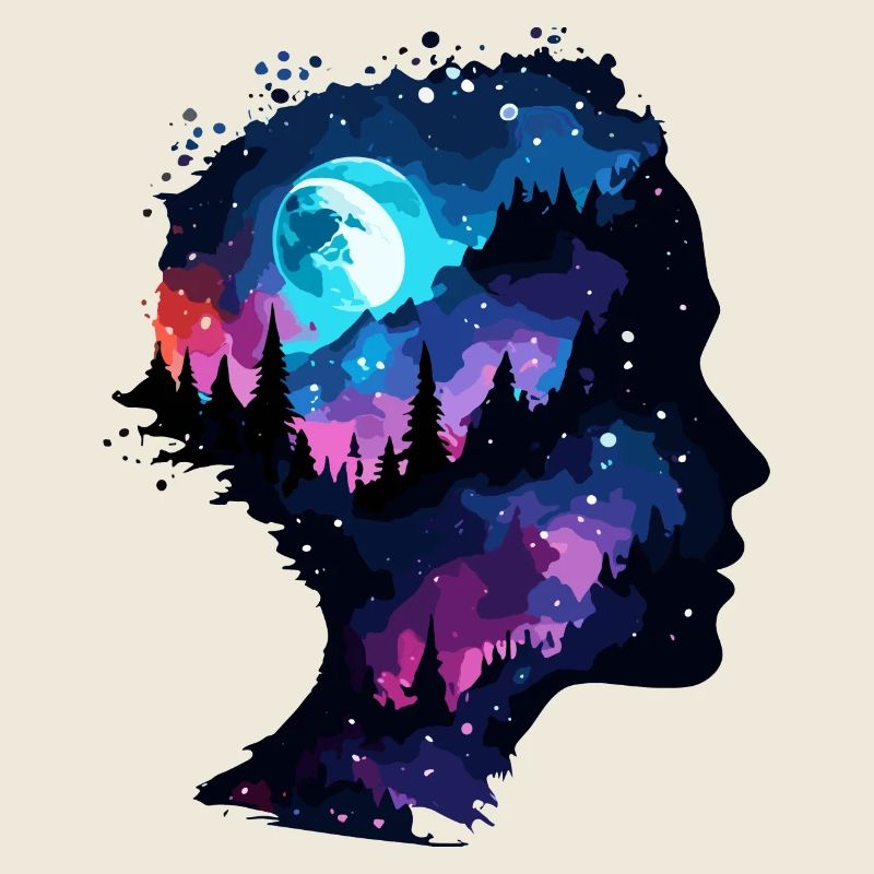 Silhouette / Forêt / Portrait / Arbres / Personne