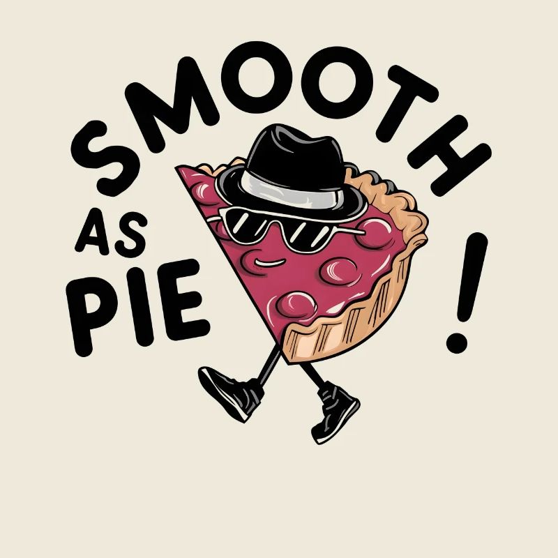Moonwalking Pie: Smooth as Pie - Digital Artwork