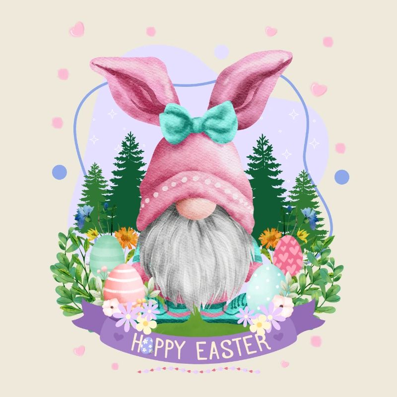 Hoppy Gnome Easter - Easter Gift Idea