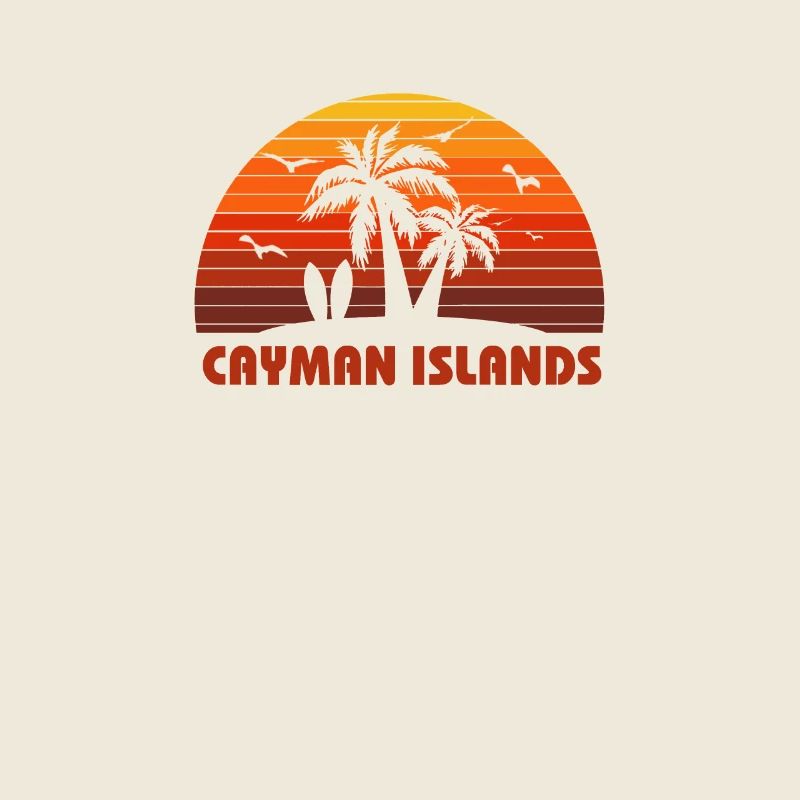 Cool Cayman Islands Beach Sunset Souvenir